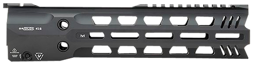 Strike Industries GRIDLOK-416-FD-11 GridLok Full Duty 11"L 1.57"D M-LOK Black Aluminum for HK 416, HK MR556, M27 IAR