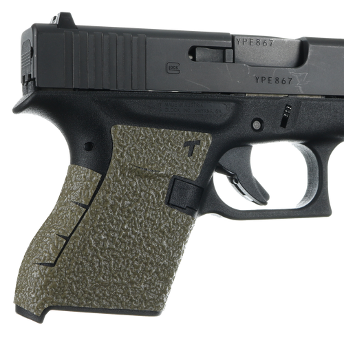 Talon Grips 100M Adhesive Grip  Compatible w/Glock 43, Moss Textured Rubber