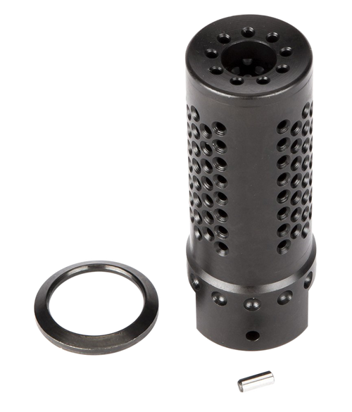 Spikes Tactical SBV1019 Dynacomp Extreme Muzzle Brake Black Nitride 416R Stainless Steel with 5/8"-24 tpi Threads & 2.25" OAL for 308 Win