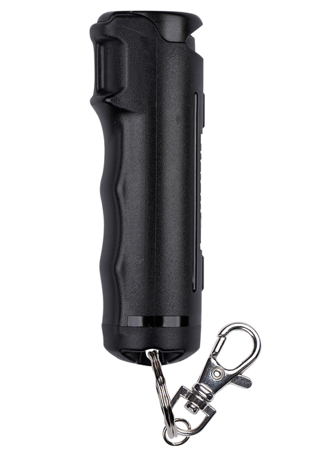 Sabre F15BUSG02 Flip Top Pepper Spray Black Includes Snap Clip