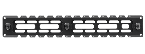 Leapers TLUMA03 ARCA Rail 6 Slot M-LOK  Matte Black Anodized Aluminum 9.40" Long M-LOK Mount