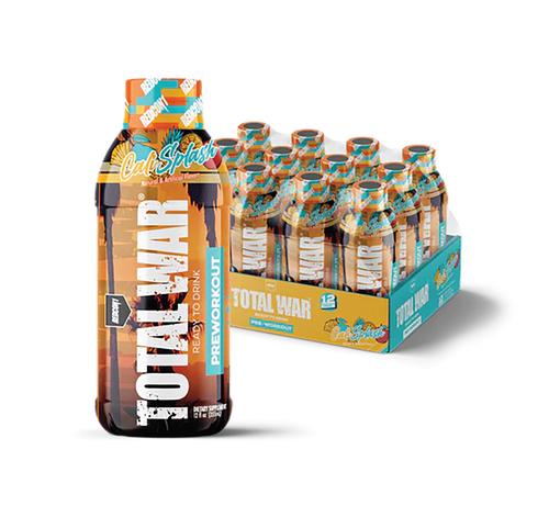 Redcon1 RC1TWRTDCS-12 Total War Ready to Drink Cali Splash 12 Pack
