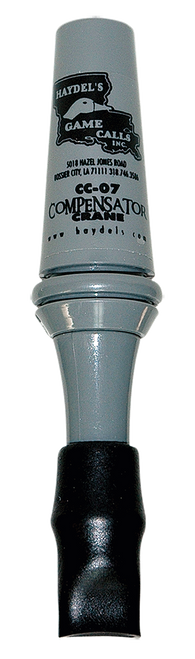 Haydel's Game Calls CC07 Compensator Sandhill Crane Crane Species Single Reed Open Call Gray Plastic