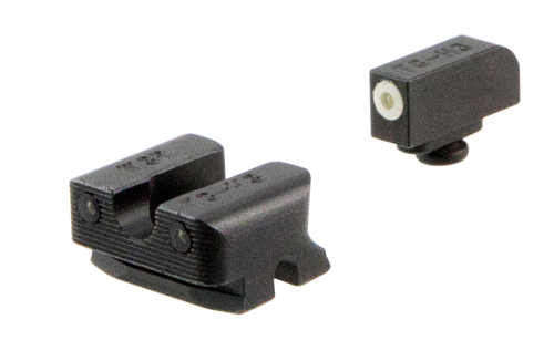 TruGlo TG231W3W Tritium Pro  Black | Green Tritium White Outline Front Sight Green Tritium Rear Sight