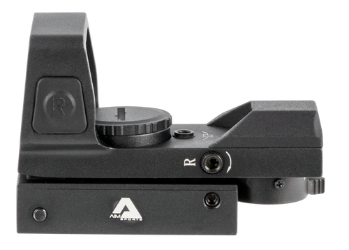 Aim Sports RT503F Full-Size Reflex Sight  Matte Black 1x33mm Red/Green Multi Reticle