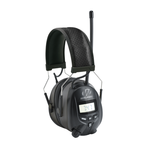 Walker's GWPRDOM AM/FM Digital Muff Polymer 25 dB Over the Head Black