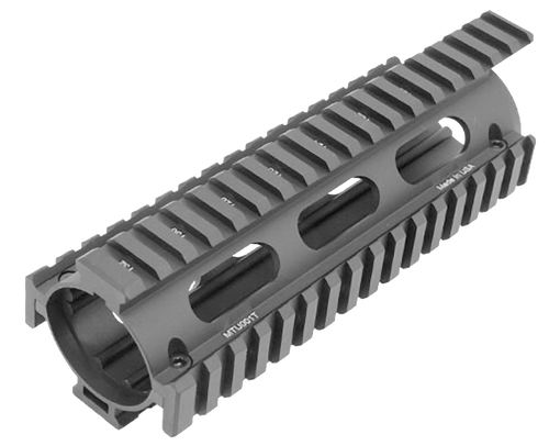 UTG Pro MTU001T Pro Quad Rail Drop-In Handguard Extended Black Anodized Aluminum Picatinny Rail AR-15 Carbine