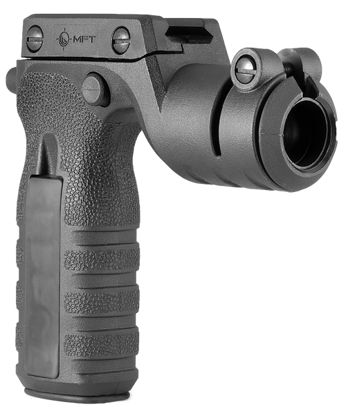 Mission First Tactical RTG React Vertical Grip Black Polymer with Torch Holder for AR-Platform
