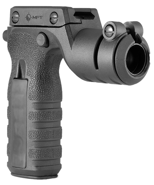 Mission First Tactical RTG React Vertical Grip Black Polymer with Torch Holder for AR-Platform