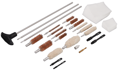 Hoppe's UAC76 Universal Accessory Cleaning Kit Multi-Caliber/Silver Hard Case