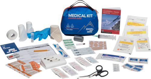 Adventure Medical Kits 01001005 Mountain Explorer Medical Kit Treats Injuries/Illnesses Water Resistant Blue