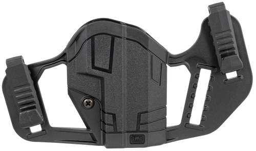 Uncle Mike's 79077 Apparition  IWB/OWB Belt Clip Mount Compatible w/Glock 43/43X/Springfield Hellcat Black Polymer Ambidextrous