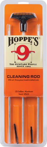 3-PC .22 CALIBERHOPPES ALUMINUM CLEANING ROD 