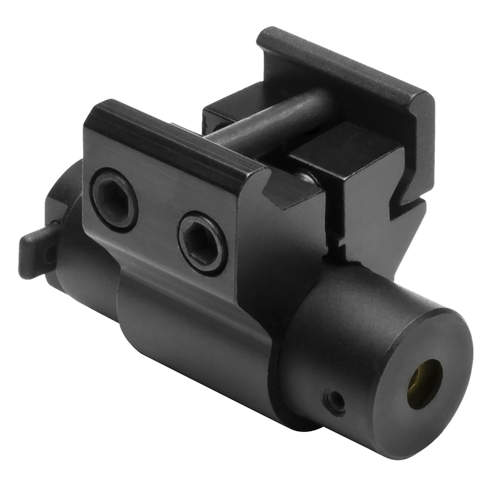 NcStar ACPRLS Compact Red Laser with Weaver Mount  Black Anodized