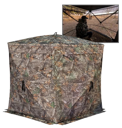 Rhino Blinds R180STRTE Rhino 180  See Through Realtree Edge 150 Denier/Mesh