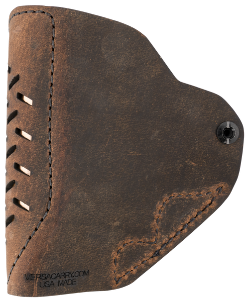 Versacarry REV211 Revolver  IWB Distressed Brown Leather Belt Clip Fits S&W J Frame/Ruger LCR Right Hand