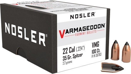 Nosler .224 inches 35gr PT Bullets 100 Count