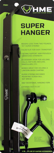 20" FOLDING W/ACC HOOKS 1EAHME BOW HANGER SUPER HANGER 