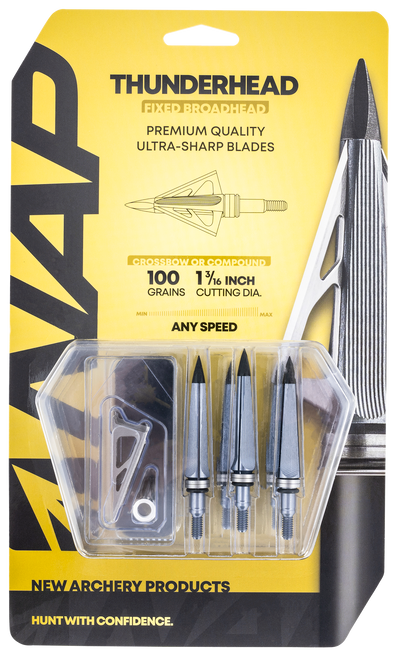 NAP NAP60150 Thunderhead  Fixed Broadhead 100 GR/ 5 Pack