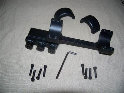 DNZ 1-Piece Freedom Reaper Forward Ring Picatinny Rail Mount - 30mm Black