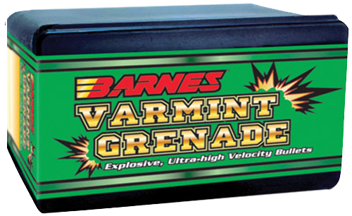 Barnes Bullets 30170 Varmint Grenade Ultra High Velocity 22Hornet 30gr Flat Base Hollow Point 100/Box