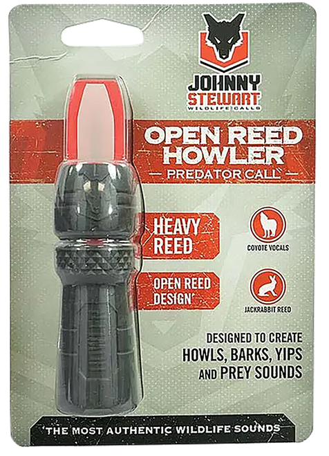 Hunters Specialties HSJSORHOWL Open Reed Howler Predator Call Black/Red