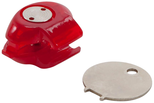 Allen 18511 Trigger Lock  Open With Key Red Polymer Firearm Fit- Handgun