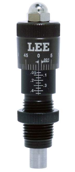 Lee Precision 92128 Micrometer Factory Crimp Adapter Black/Clear 9mm Pistol Firearm