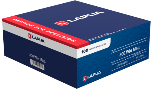 LAPUA 4PH7096C UNP CASE 300 WINCHESTER MAG 100