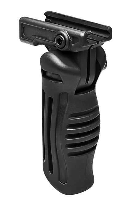 NcStar AARFVG Folding Verticle Grip  Ergonomic Black Polymer