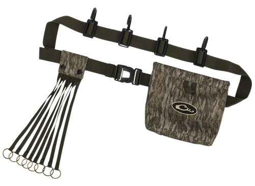 Drake Waterfowl DA2200006 Ultimate Timber Strap  Mossy Oak Bottomland 72" Adj. Strap 4 Hooks/8 Slip Ring Game Straps Shell Pouch