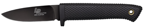 Cold Steel CS36LPMFZ Pendleton Mini Hunter 3" Fixed Drop Point Plain Black Matte Powder Coat AUS-10A SS Blade, 3.25" Black Textured Kray-Ex Handle