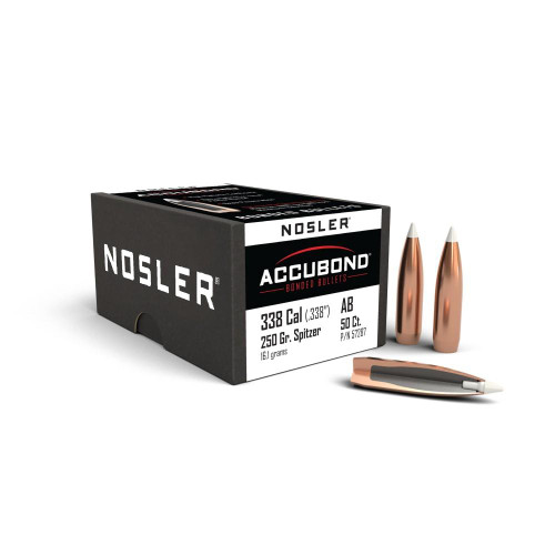 Nosler AccuBond Bullets .338 cal .338" 250 gr SBT-ACB 50/ct