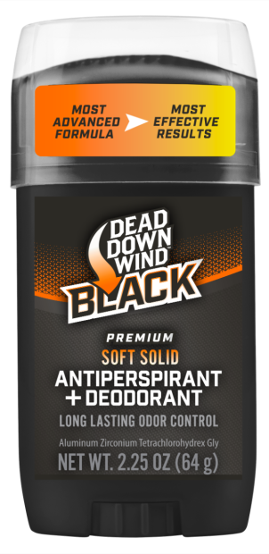 Dead Down Wind 1234 Antiperspirant & Deodorant Black Premium Odor Eliminator 2.25 oz Stick