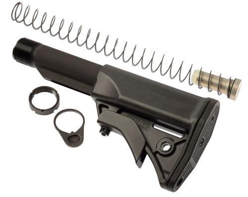 LWRC 2000092A01 Stock Kit Ultra Compact Black Synthetic for AR-15/M16