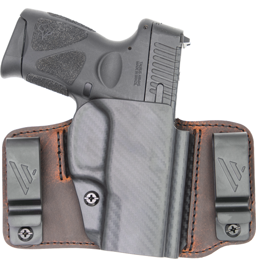 Versacarry INS201365 Insurgent Deluxe IWB/OWB Brown Polymer Belt Clip Fits Sig P365 Right Hand