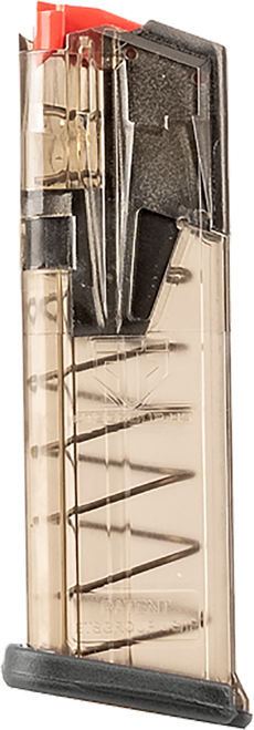 ETS Group OMGGLK19 Omega  15rd 9mm Compatible w Glock 19 Gen1-5 Translucent Smoke