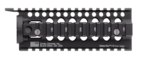 Daniel Defense 0100510001 Omega Rail  7" Carbine Length Style Made of  Aluminum with Black Anodized Finish & Picatinny Rail for AR-15