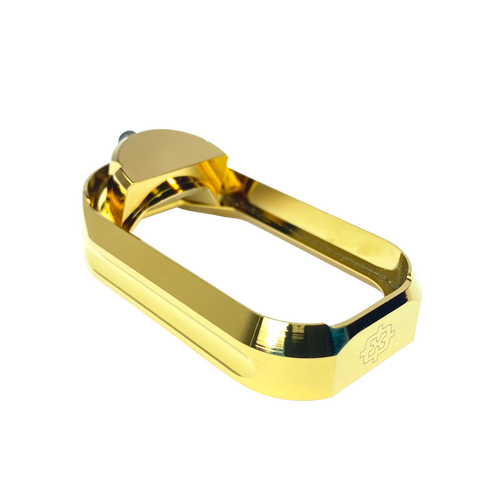 Cross Armory CRGFMWGD Flared Magwell  Compatible w/Glock Gen1-3 Gold Anodized Aluminum