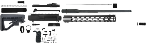 TacFire SSRK308LPK20BN AR Build Kit Rifle 308 Win AR-10 Black Nitride Aluminum 5/8"-24 tpi *Sports South Exclusive.