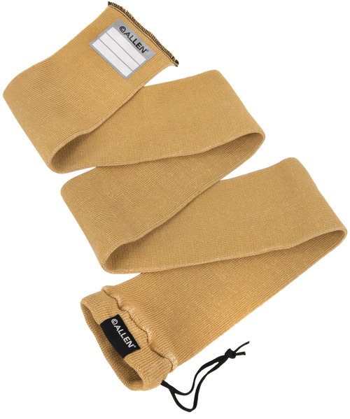 Allen 13172 Stretch Knit Gun Sock Coyote Silicone-Treated Knit w/Custom ID Labeling Holds Rifles with Scope or Shotguns 52" L x 3.75" W Interior Dimensions