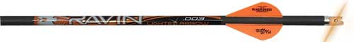W/LIGHTED NOCK .003" 3PK*RAVIN XBOW ARROW MATCH GRADE 