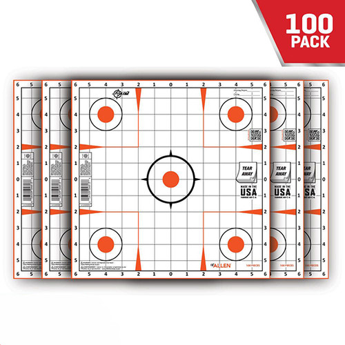 ALLEN EZ AIM PAPER 12X12 SIGHT GRID TARGET 100PK