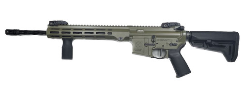 Maxim Defense MD15L AR Rifle - Bazooka Green | 5.56 NATO | 16" Spiral Fluted Barrel | Blackout Defense Trigger | Radian Charging Handle