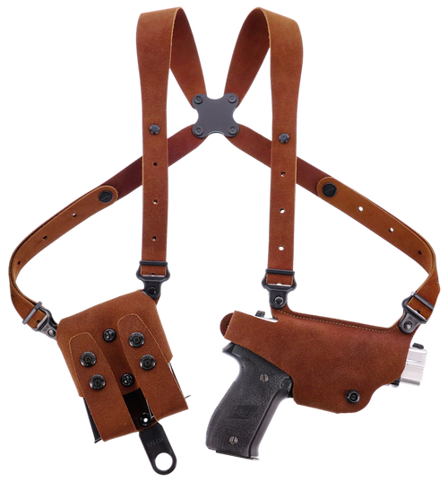 Galco CL2-894R Classic Lite 2.0 Shoulder System Shoulder Fits Chest Up To 56"/Sig P365 X Macro Tan Steerhide Right Hand