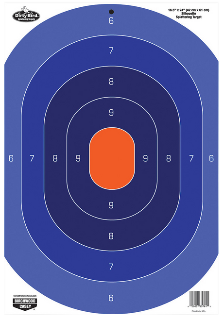 Birchwood Casey 35763 Dirty Bird  Silhouette Tagboard Target 16.50" x 24" 3 Per Pkg