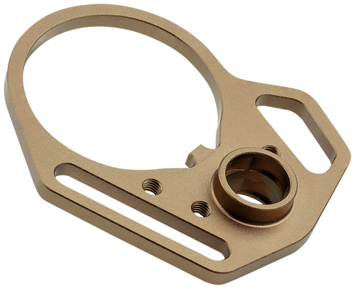 Strike Industries ARULMFEP&ACNFDE QD End Plate QD End Plate with Hook Attachments & Anti-Rotation Castle Nut, Flat Dark Earth Finish