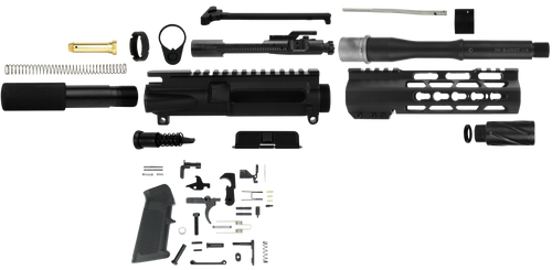 TacFire SSPK300LPK7K AR-15 Pistol Build Kit KeyMod 300 Blackout Black Steel