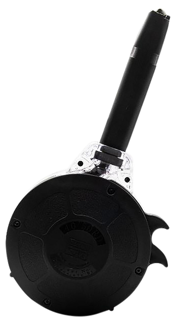 Kci Usa Inc KCIMZ028 Drum Magazine  50rd 40 S&W Compatible w/ Glock 22/23/24/27/35 Black Hardened Steel/Polymer