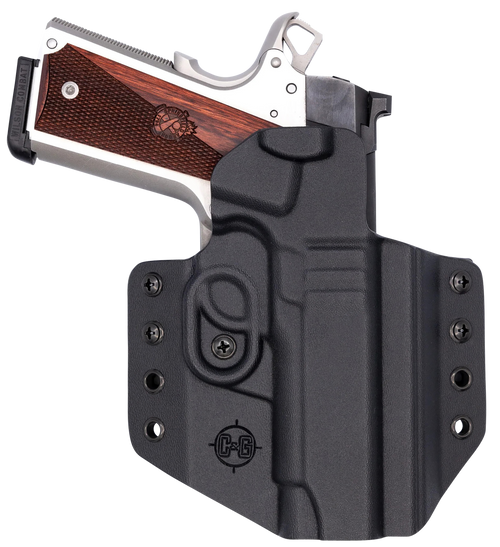C&G Holsters 1856100 Covert  OWB Black Kydex Belt Loop Fits 1911 4.25"/ Wilson Combat EDC X9 Right Hand